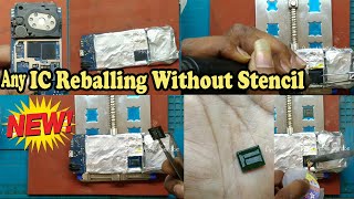 Any IC Reballing without Stencil Tips amp Tricks I Tamil IArun Mobile Service [upl. by Hett]