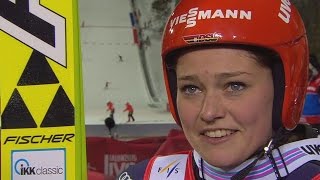 Carina Vogt holt WMGold in Falun SkiWeltmeisterschaft 2015 [upl. by Leban]