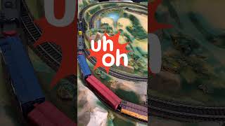 Tyco GP20 Santa Fe Train Derailment [upl. by Nosreg244]