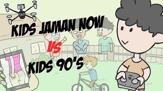 KIDS ZAMAN NOW vs KIDS 90s ANIMATEDANIMASI [upl. by Signe]