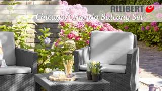 Allibert Chicago Balcony Set Assembly video [upl. by Atinal]