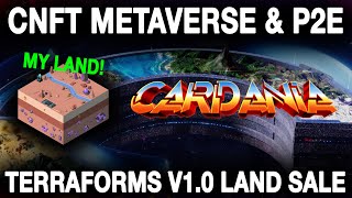 CARDANIA The Next Pavia Metaverse PlayToEarn P2E Cardano NFT Terraforms V10 Land Sale LIVE [upl. by Gorga]