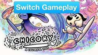 Chicory A Colorful Tale Nintendo Switch Gameplay [upl. by Dar]