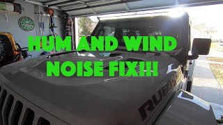 BEST LED LIGHT BAR WHISTLE AND WIND NOISE FIX FOR FREE AND REVIEW OF DV8 MOUNT FOR JEEP WRANGLE JL [upl. by Zaller]