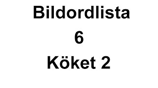 Lär dig svenska  Bildordlista 6  köket 2  Svenska för nybörjare  Learn Swedish  71 undertexter [upl. by Daney]