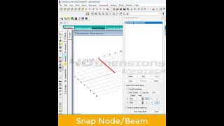 How to use the SNAP NODE IN STAAD PRO  STAAD for Beginners staadpro civilengineering engineering [upl. by Sheffy579]