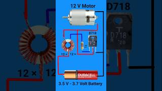 15V to 12V converter  shorts Joule thief booster  Voltage booster circuit [upl. by Annovad]