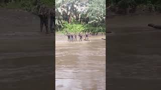 River crossing viralvideo army [upl. by Hinda]