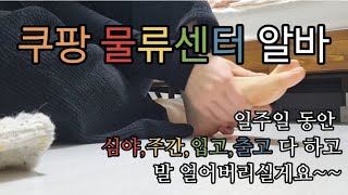 쿠팡vlog 쿠팡알바 브이로그  냉동 입고 기절쌈바리  일상이 쿠팡이고 쿠팡이 일상이지 [upl. by Ahsiloc759]