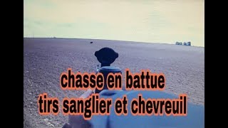 Chasse en battue 20182019 tirs sanglier et chevreuil [upl. by Nika]