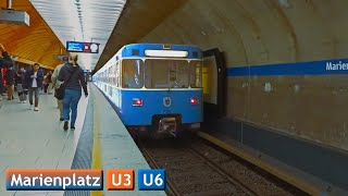 Marienplatz  Lines U3  U6  Munich UBahn  MVG C2  A [upl. by Socrates]