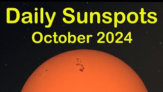 Daily Sunspot Time lapse  October 2024 [upl. by Granthem]