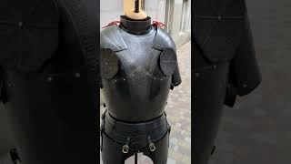 Blackened etched steel quotPaladinquot knight armor by armstreet making process and the final result [upl. by Emelina]