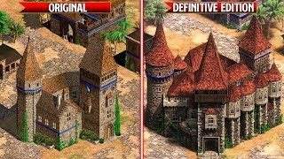 Age of Empires 2 Definitive Edition  All Wonders Comparison  Original vs Remaster [upl. by Fedora]