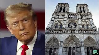 Trump returns to Europe for the 1st time following election win for Notre Dames reopening [upl. by Acissehc79]