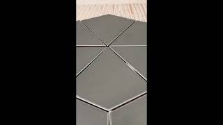 Geometric Floor Tile Installation Shorts [upl. by Breger850]