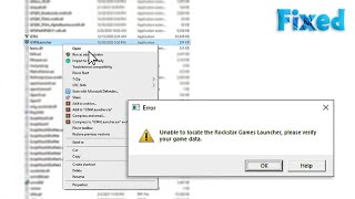 How to fix GTA 5 Unable to locate the Rockstar Games Launcher please verify your game data [upl. by Aerol711]