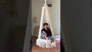 Macrame swing Hammock 🤩।Craft Product Manufacturer।Home Decor। India 🇮🇳।The Top Knott [upl. by Araem]