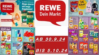 REWE Angebote Prospekt Aktionen Gültig von 30924 bis 51024​⁠Werbungde [upl. by Enened]