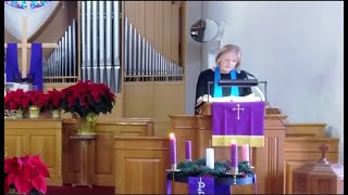 SECOND WEEK OF ADVENT quotPEACEquot Reverend Susan Friedl “ZACHARIAH’S SONG” [upl. by Enamrej]