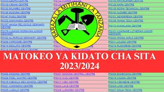 NECTA MATOKEO YA KIDATO CHA SITA 20232024 YAMETOKA [upl. by Rebmeced]