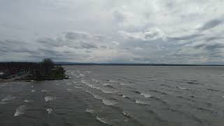 Utica Oneida Lake Canal High Winds 4 20 2024 [upl. by Desdamona]