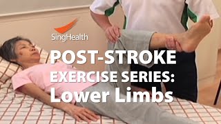 PostStroke Exercises Part 2 Lower Limb [upl. by Aindrea]