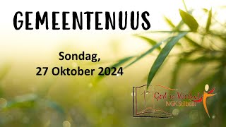 Gemeentenuus vir 27 Oktober 2024  Stilbaai NG Gemeente [upl. by Ennaharas]