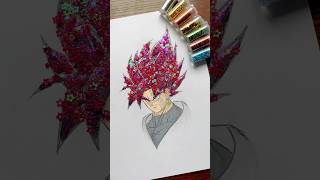 ASMR Goku Black Satisfying Glitter Drawing  WyRich gokublack satisfying [upl. by Ise853]