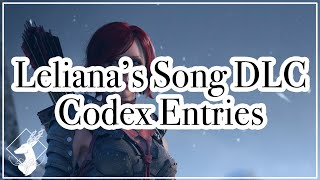 Codex Collection DAO All Lelianas Song DLC Entries [upl. by Radu]