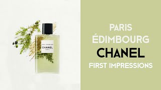 Paris Edimbourg by Chanel 2020  fragrance first impressions [upl. by Alinoel]