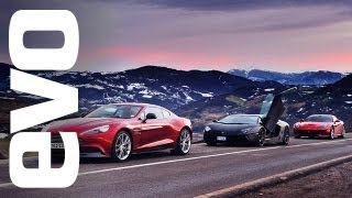 Ferrari F12 vs Lamborghini Aventador vs Aston Vanquish  evo REVIEW [upl. by Einitsed910]