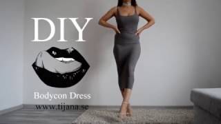 DIY Bodycon dress  Tijana Arsenijevic [upl. by Aidnac]