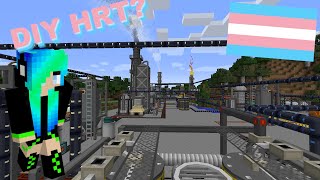 DIY HRT in Minecraft Hbm Nuclear Tech mod 2024 [upl. by Nek]