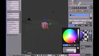 zmiana koloru obiektu blender 260 [upl. by Etat]