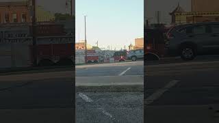 Tower 18 and battalion 105elkhart fire department [upl. by Rew319]