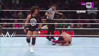 DRAGON LEE VS CARLITOS WWE Raw 24092024 En Español [upl. by Sarajane]