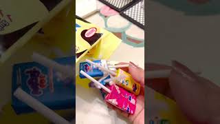 ASMR MOO POP assorted flavours asmrcandy satisfying shorts [upl. by Wolford]