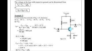 المحاضرة السابعة الكترونيك الجزء الثاني تحليل دائرة الترانزستور للتيار المستمرSelfBias Circuit [upl. by Roderica]