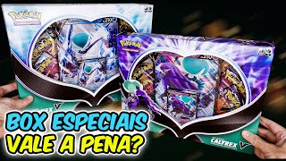 ABRINDO NOVAS BOX ESPECIAIS CALYREX VALE A PENA  CAPITÃO HUNTER CARTAS POKEMON TCG [upl. by Hax933]