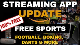 Exciting New Update For Streaming App With Tons Of Free Sports Content [upl. by Sheets662]