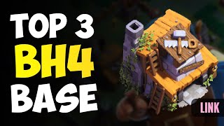 TOP 3 Best Builder Hall 4 Base Link 2024  Coc BH4 Trophy Base Layout  Clash Of Clans [upl. by Eenerb841]