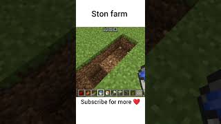 ston farm in Minecraft minecraft shorts viralvideo [upl. by Lennie]