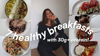 HEALTHY BREAKFASTS with 30g PROTEIN in under 15 min  hormone balancing  easy recipes [upl. by Nyad]