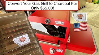 Convert Your Gas Grill into a Hybrid Gas  Charcoal Grill with The QwikChar Charcoal Tray [upl. by Nnylahs]