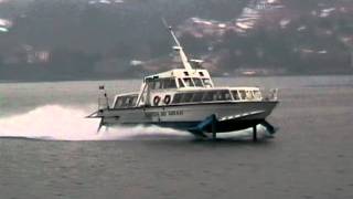 Freccia dei Gerani a Tremezzo  Aliscafo Lago di Como [upl. by Cirenoj]