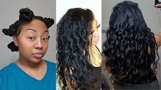 How To Bantu Knots  NATURAL Hair  Blow Out  No HEAT [upl. by Eirased971]