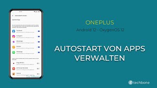 Autostart von Apps verwalten  OnePlus Android 12  OxygenOS 12 [upl. by Sudnor124]