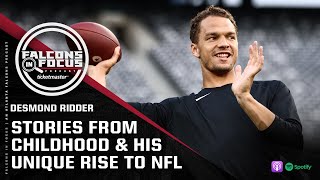 Desmond Ridder shares stories from his upbringing unique rise to NFL  Falcons in Focus Podcast [upl. by Oigroig]