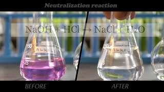 Double Displacement Reaction NaOHHCl  Neutralisation of Sodium Hydroxide by Hydrochloric acid [upl. by Marena]